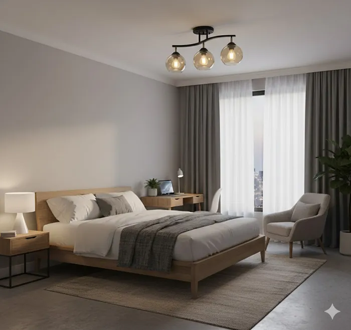 維也納 半吸頂3燈 客廳燈 房間燈 餐廳燈 22134