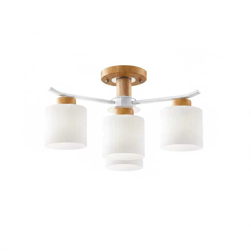 維也納 半吸頂3+1燈 附IC 客廳燈 房間燈 餐廳燈 黑骨架 23356 白骨架23367