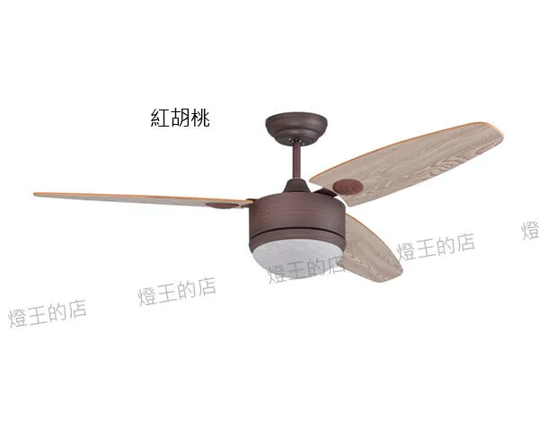 啄木鳥 台灣製 52吋DC吊扇+燈具附LED32W(可調色溫)百合白JDC8824 紅胡桃JDC8825 香檳銀JDC8826