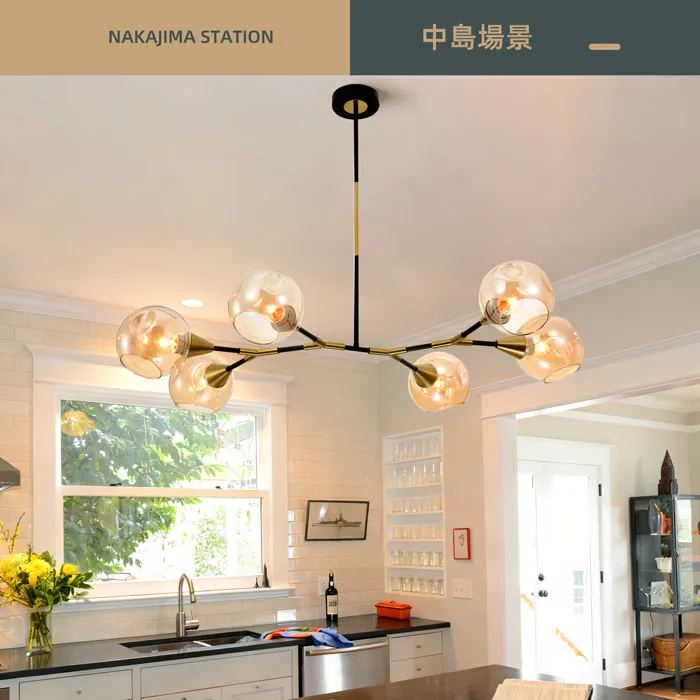 柏拉圖 設計師新款 吊燈 6 燈 北歐風格 客廳燈 吧檯燈 燈飾燈具  ZL1249/6