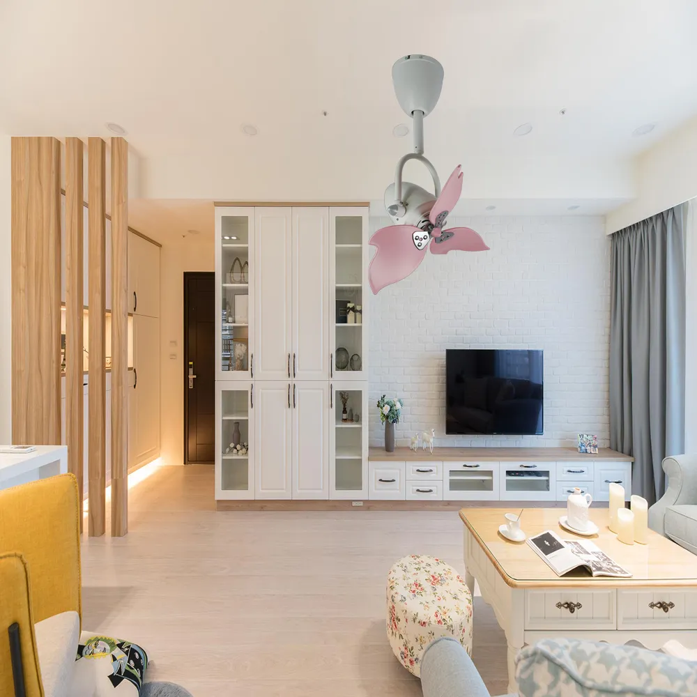 VENTO芬朵吊扇 16吋吊扇+遙控器 FINO2 迷你平方系列 櫻花扇 (循環扇/迷你扇/可調角度/擺頭自轉) 16FINO2-SAKURA