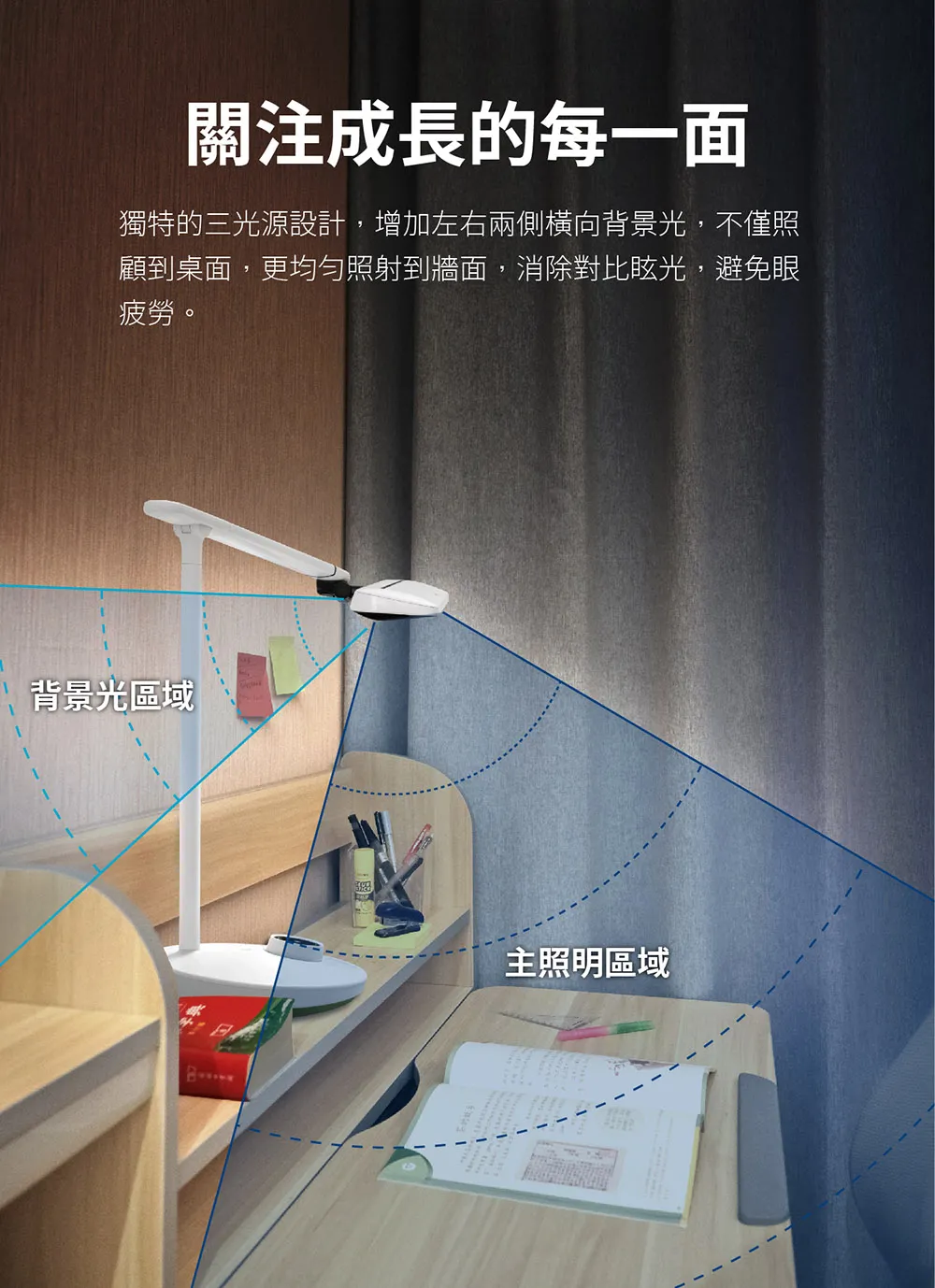 飛利浦 軒泰66168 AA級護眼 LED檯燈 PD002