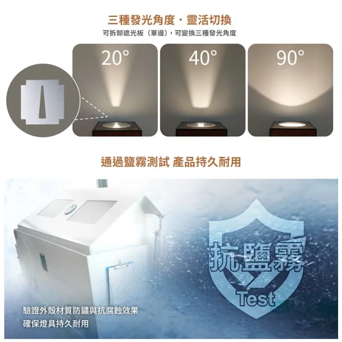 舞光 LED 8W 泰菲防水壁燈 走道燈 戶外壁燈 庭園燈 IP66防塵防水 E-2390-DW