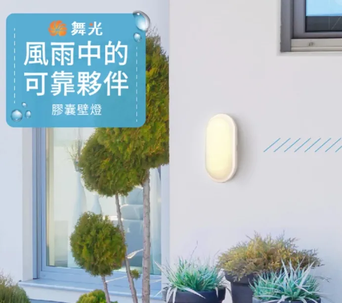 舞光 LED 10W16W 防水膠囊壁燈/吸頂燈 (OD-WL10 /OD-CE16) IP66白光/黃光