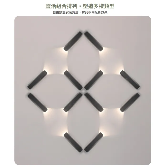 舞光 LED 1.2W 路克壁燈 3000K 單邊發光設計 限裝潢版用 D-26023-BK