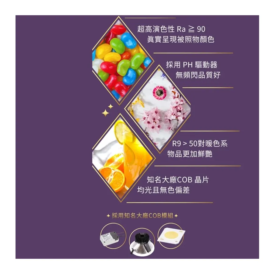 舞光 LED 30W/45W 黑鑽石崁燈 崁入孔24.5公分(LED-24DOD)三種色溫可選 兩年保固