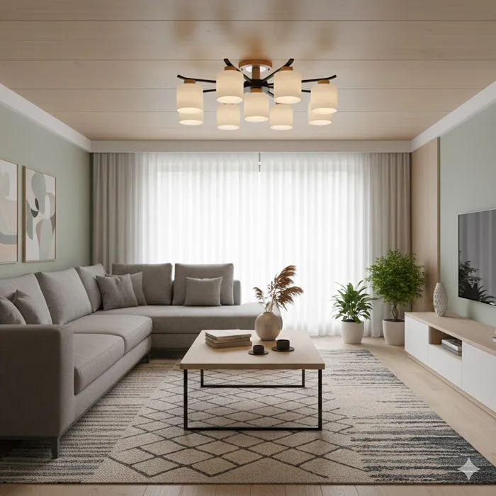 維也納 半吸頂8+1燈 附IC 客廳燈 房間燈 餐廳燈 23334 23345