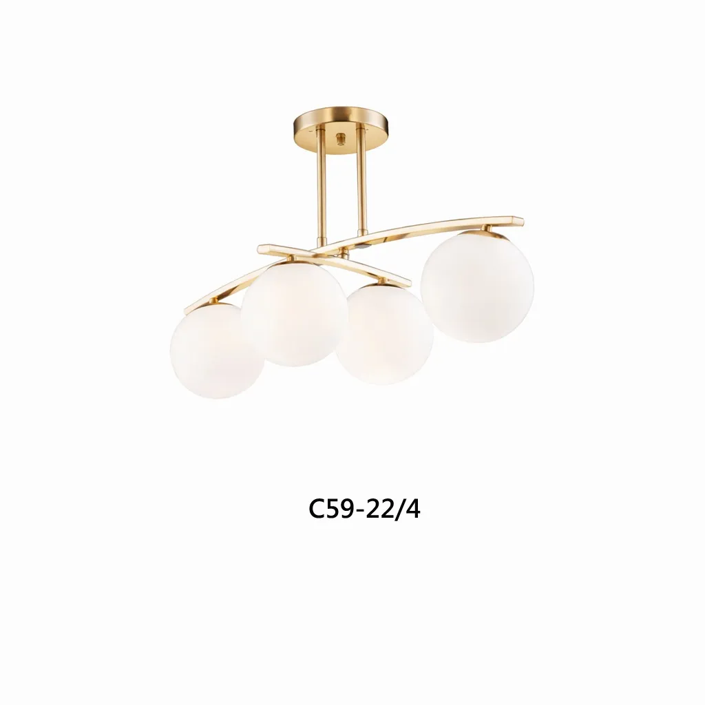 柏拉圖 設計師新款 半吸頂燈5燈C59-22/5 半吸頂燈4燈C59-22/4 客廳燈 餐廳燈 吧檯燈