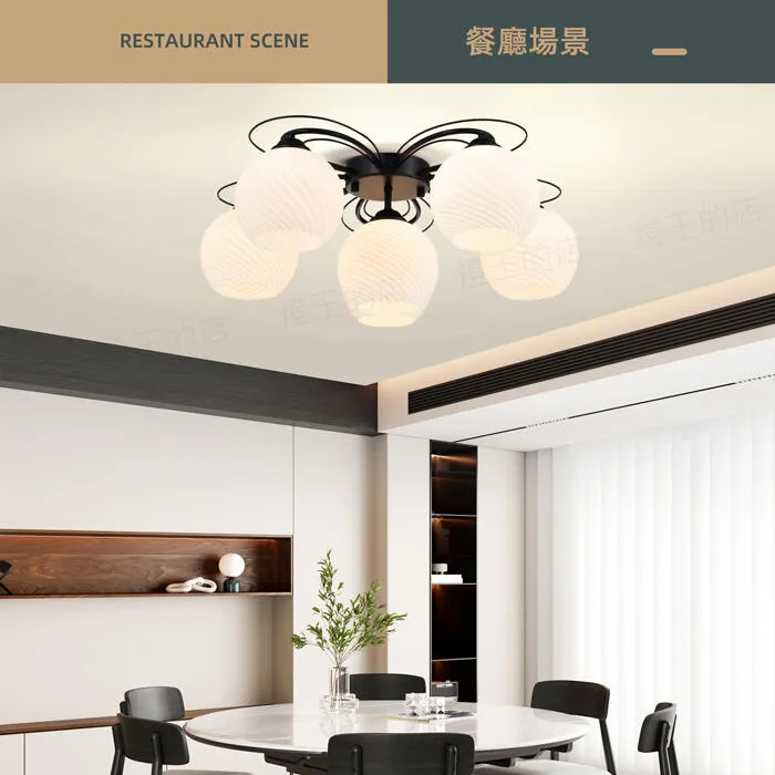 柏拉圖 北歐風 半吸頂燈3+1燈/5+1燈 客廳燈 房間燈 餐廳燈 3+1燈C59-38/3+1  5+1燈C59-38/5+1