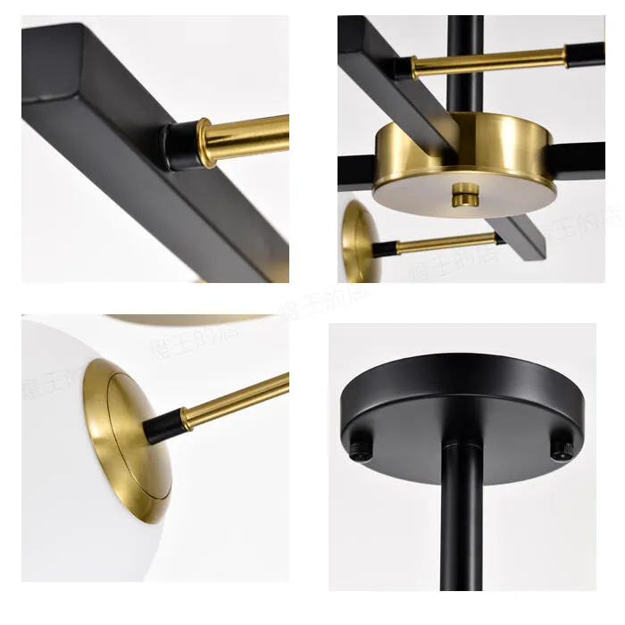 柏拉圖 半吸頂燈6燈 客廳燈 餐廳燈 房間燈 C59-51