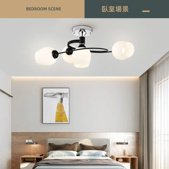 柏拉圖 設計師新款 半吸頂燈3+1燈 客廳燈 餐廳燈 房間燈 2151/3+1