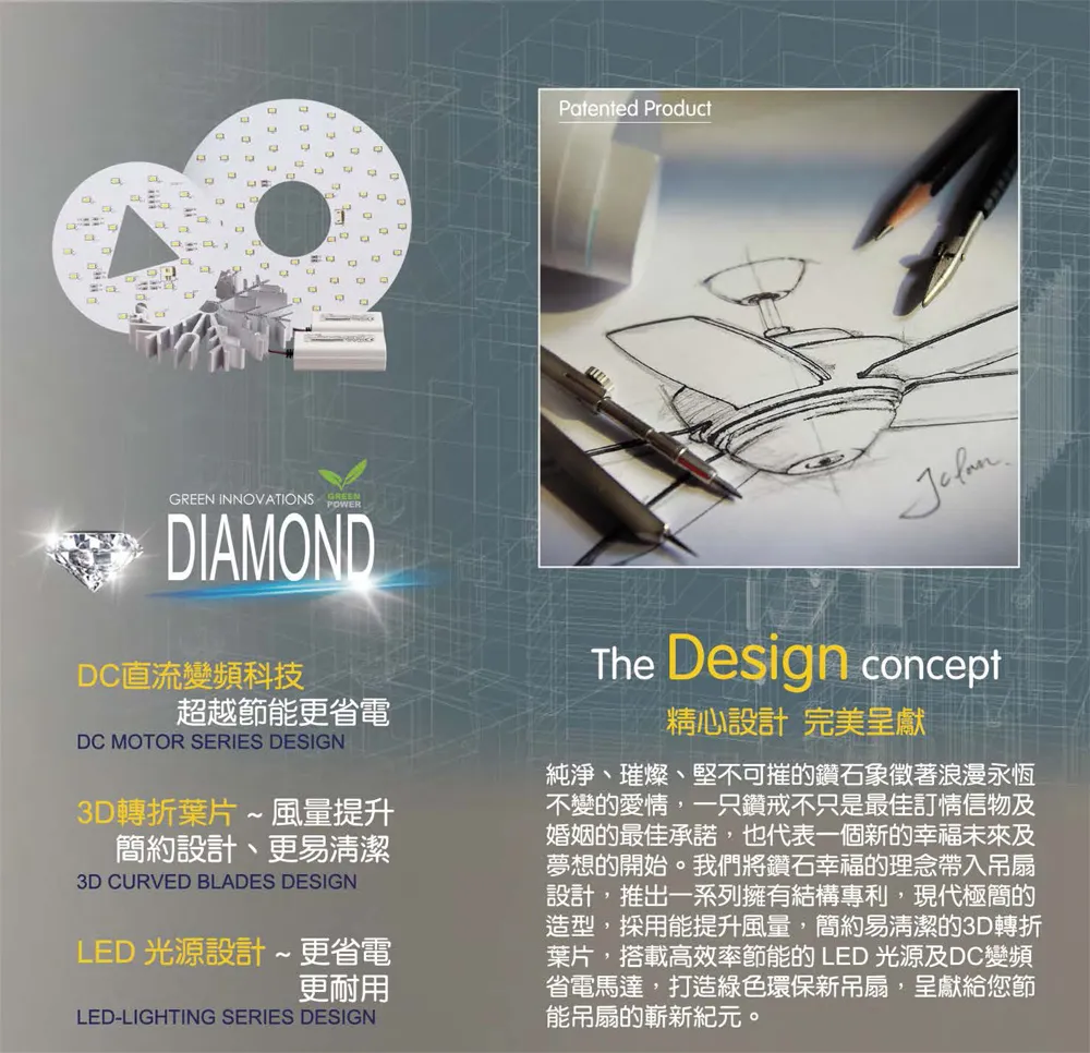 將財  台灣製 46吋/52吋/56吋吊扇+LED燈具35W+遙控器DC77-668 DC77-670 DC77-632