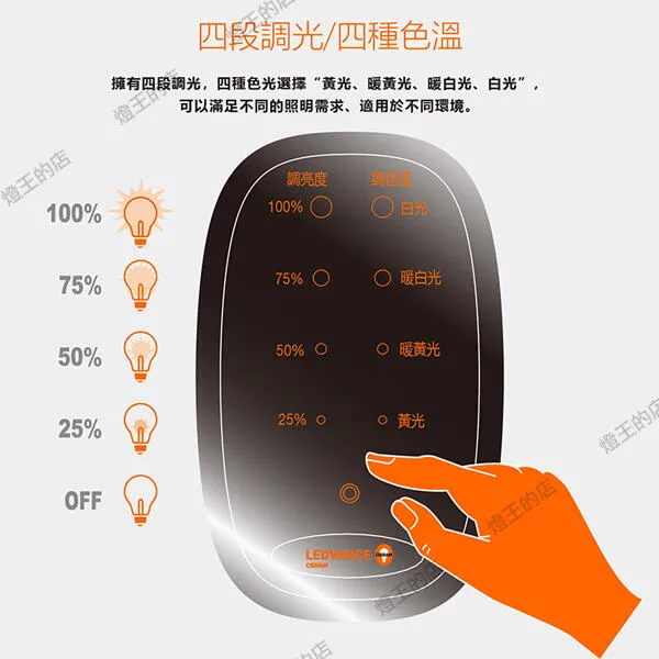 OSRAM歐司朗 LED 15W 晶漾檯燈LEDVANCE 護眼檯燈 閱讀燈 LEDCRYSTAL/15W