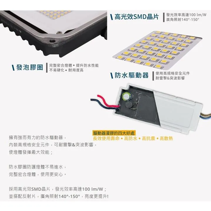 舞光 LED 10W/20W/30W/50W 宙斯泛光燈 防水戶外投射燈 投光燈 OD-FLZ10DR1