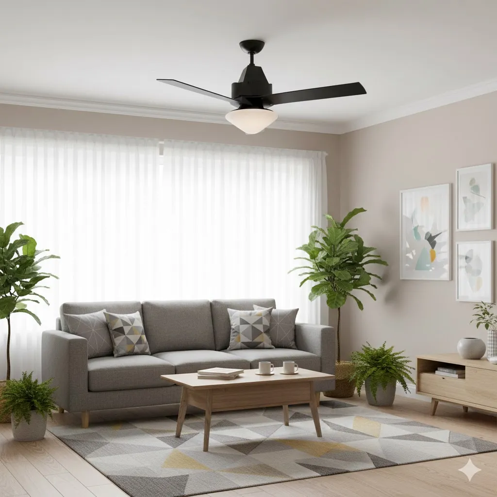 領航者 台灣製吊扇 52吋吊扇+LED三色情境燈 附遙控器 珍珠白AS-32143G 尊爵黑AS-32144G