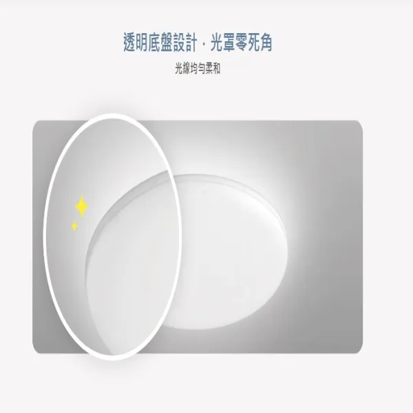 舞光雲朵 LED 50W 3段壁切調光吸頂燈 超薄設計 附快速接頭 LED-CEN50SW