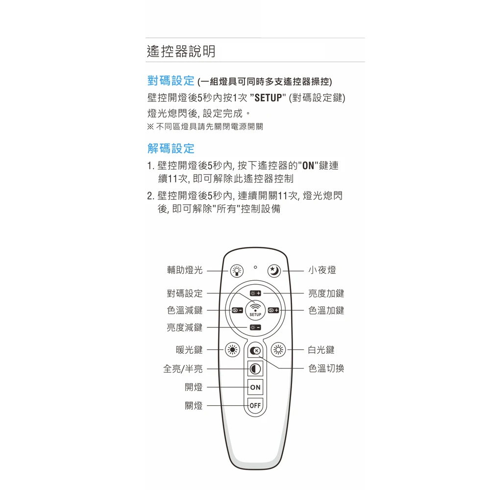 可換式三色變光 LED 65W吸頂燈 附遙控器 可調光調色 客廳燈 臥室燈 F0245385A-QR