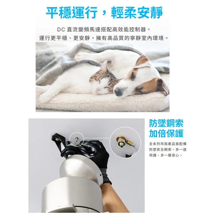 台達 56吋DC直流節能吊扇 燈具另購 附遙控器 VCA56LT-HENP