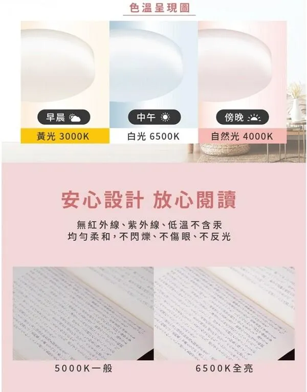 SHARP 夏普 高光效LED 55W 明悅吸頂燈 可調光調色 附遙控器 DL-ZA0033