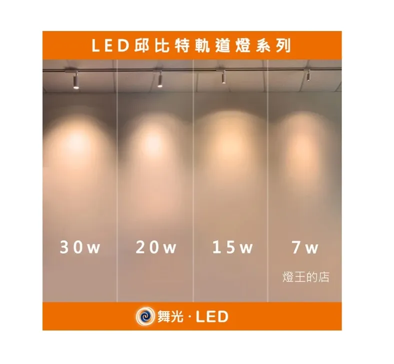 舞光LED 邱比特軌道燈7W /15W 白框/黑框 防眩設計不刺眼 三色溫 全電壓 (LED-TRCP7 LED-TRCP15)