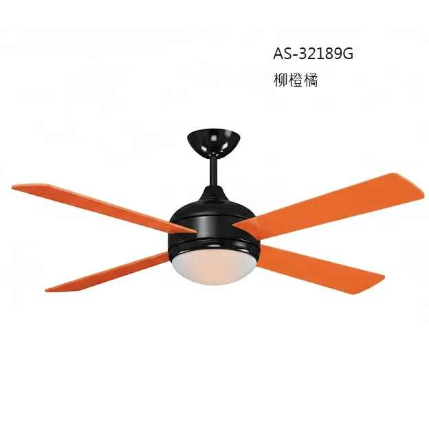 領航者 台灣製吊扇 52吋吊扇+LED三色調光燈組 附遙控器  霧鋁銀AS-32187G 珍珠白AS-32188G 柳橙橘AS-32189G 蘋果綠AS-32190G
