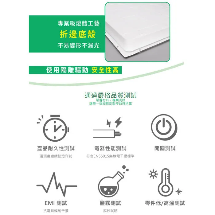 舞光 LED 25W 2尺x2尺 環標柔光平板燈 輕鋼架燈 D-PD25-EGR1 通過環保標章/節能標章