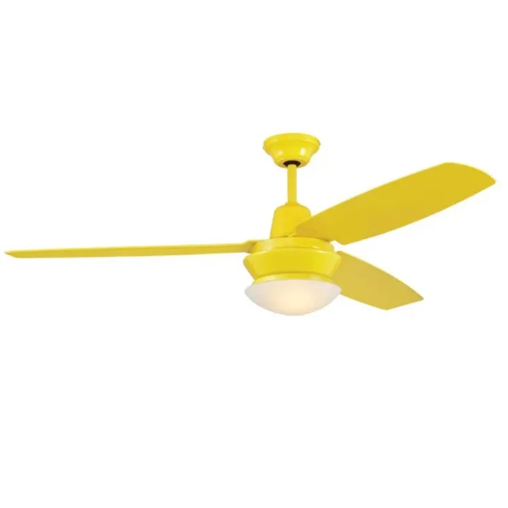 領航者 台灣製吊扇 52吋吊扇+LED三色調光燈組 附遙控器  白色AS-32160G 黑色AS-32161G 綠色AS-32162G 黃色AS-32163G