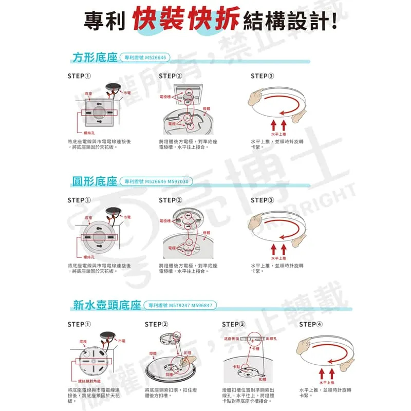 亮博士 LED 28W 防水吸頂燈 星空 星鑽 滿月 三色可撥控 防塵防水IP54 PE0278BR28
