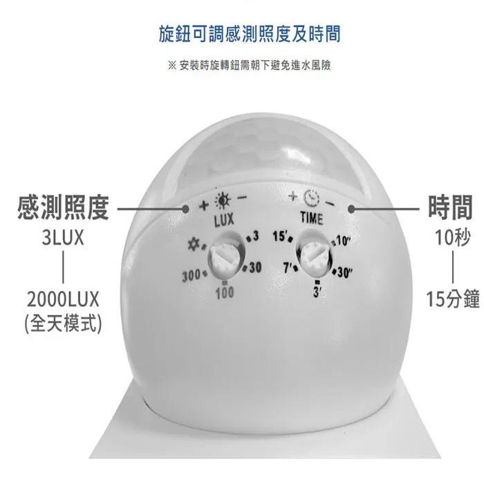 舞光 戶外 三用防水紅外線感應器 (吸頂.壁式.牆角) IP55防塵防水 RP-ISTP1024-WO