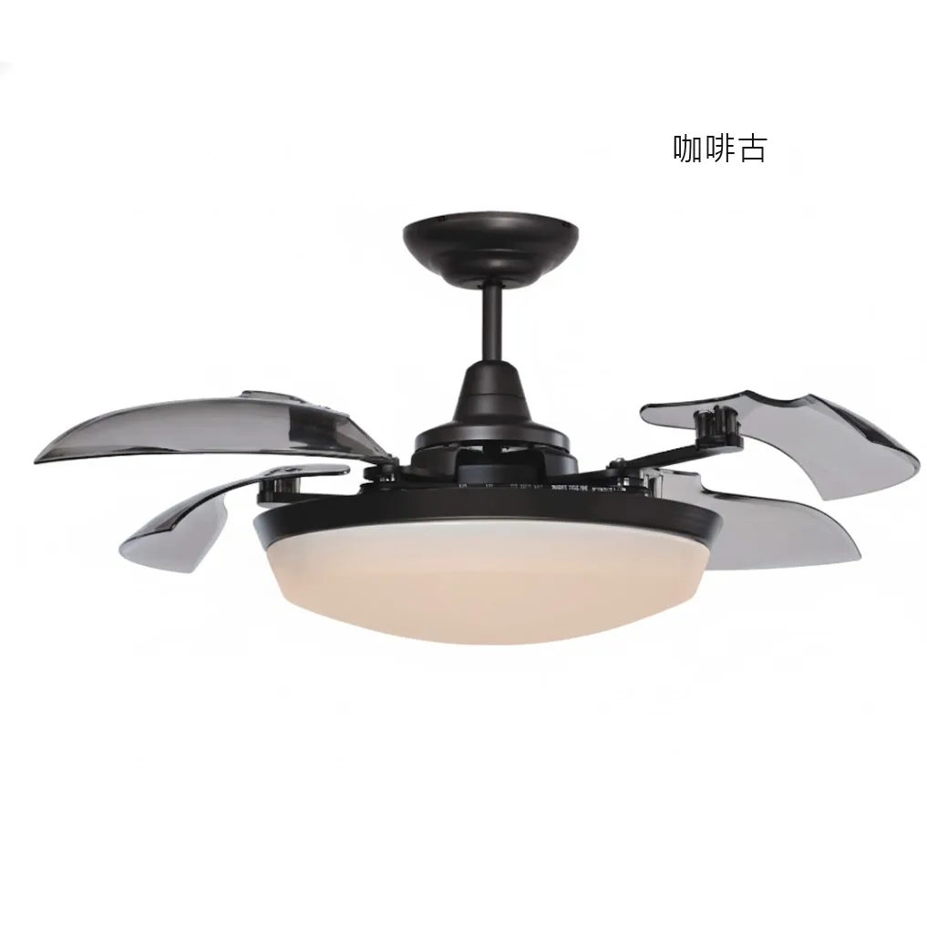 領航者 台灣製吊扇 46吋 DC吊扇+70W LED燈 伸縮扇 珍珠白AS-32293G 咖啡古AS-32294G