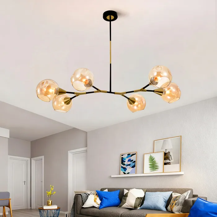 柏拉圖 設計師新款 吊燈 6 燈 北歐風格 客廳燈 吧檯燈 燈飾燈具  ZL1249/6