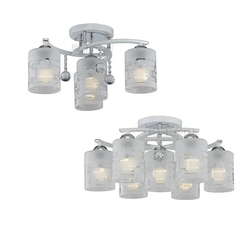 柏拉圖 設計師新款 半吸頂燈   餐廳燈 客廳燈 房間燈 3+1燈A8100-2  6+1 燈A8100-1