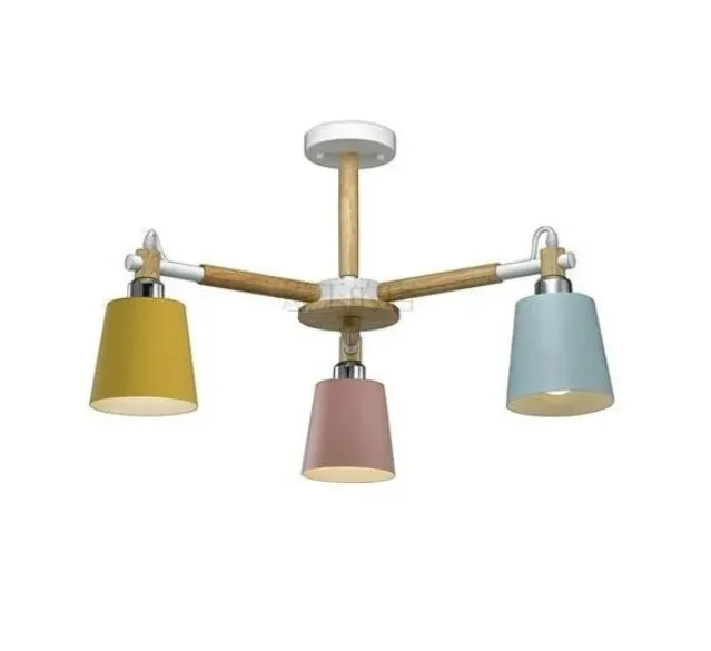 柏拉圖 北歐風 馬卡龍系列 半吸頂燈 3 燈 餐廳燈 客廳燈 房間燈 9851-3