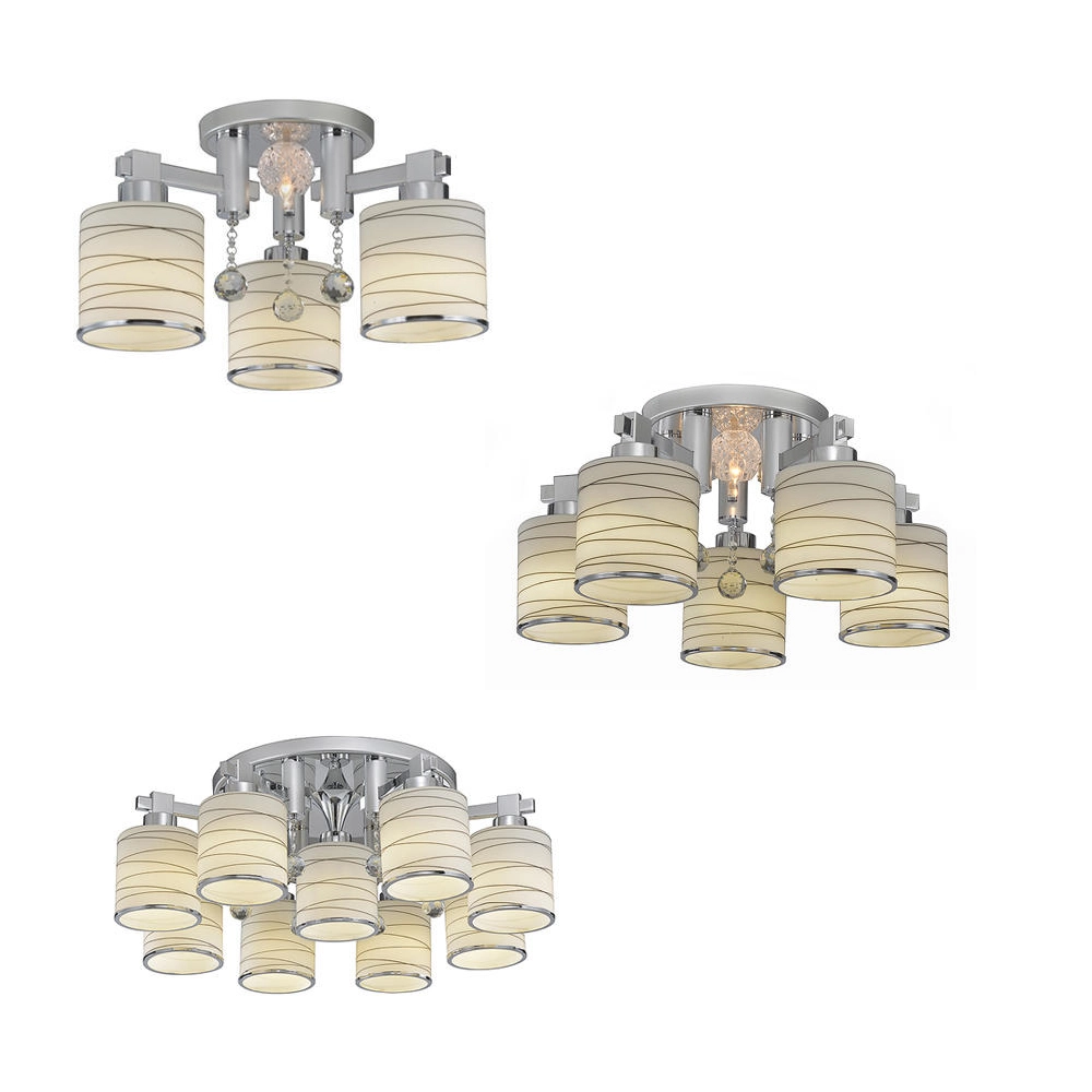 柏拉圖 設計師嚴選 半吸頂燈3+1燈 5+1燈 8+1燈  附IC 客廳燈 餐廳燈 房間燈 52483/3+1 5+1 8+1