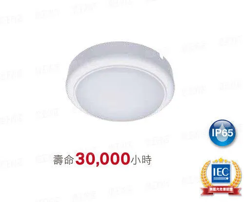 飛利浦 防水型/室內外系列 LED15W壁燈/吸頂燈  WL008  4000K