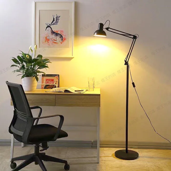柏拉圖 工業風 多角度立燈 閱讀工作燈 植物燈 麻將燈 美容美甲燈 附桌夾 桌燈立燈夾燈 880