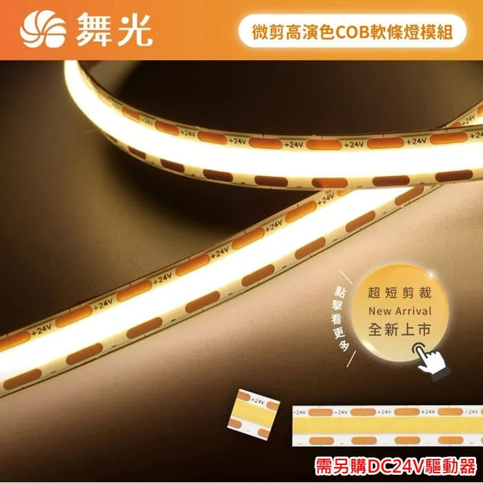 舞光 室內用 DC24V 50W微剪高演色COB軟條燈 一捆五米 D-CO24V10S 