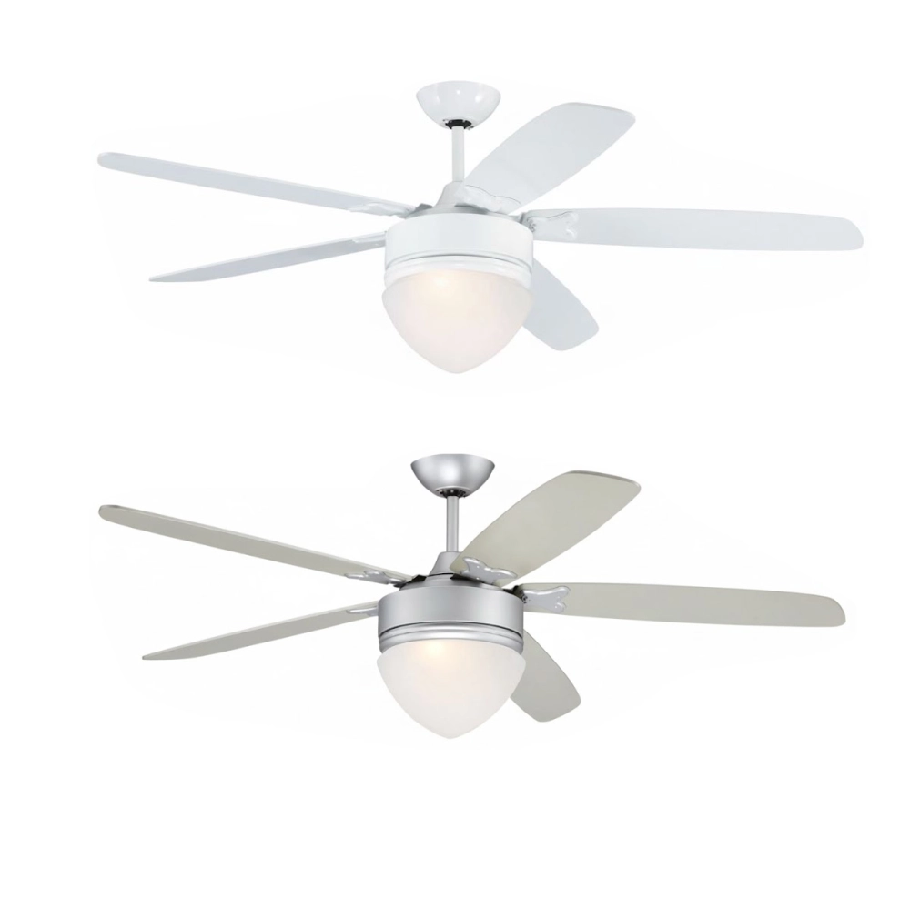 領航者 台灣製吊扇 56吋吊扇+LED三色調光燈組 附遙控器  珍珠白AS-32093G  霧鋁銀AS-32094G