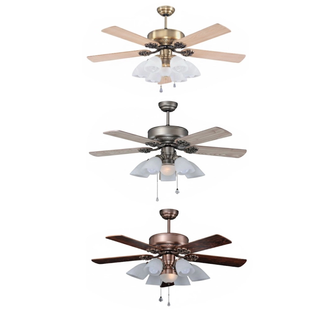 領航者 台灣製吊扇 56吋 吊扇+吊扇燈 古銅AS-32123+AS-32124  古銅鎳AS-32125+AS-32126  紅古銅AS-32127+AS-32128