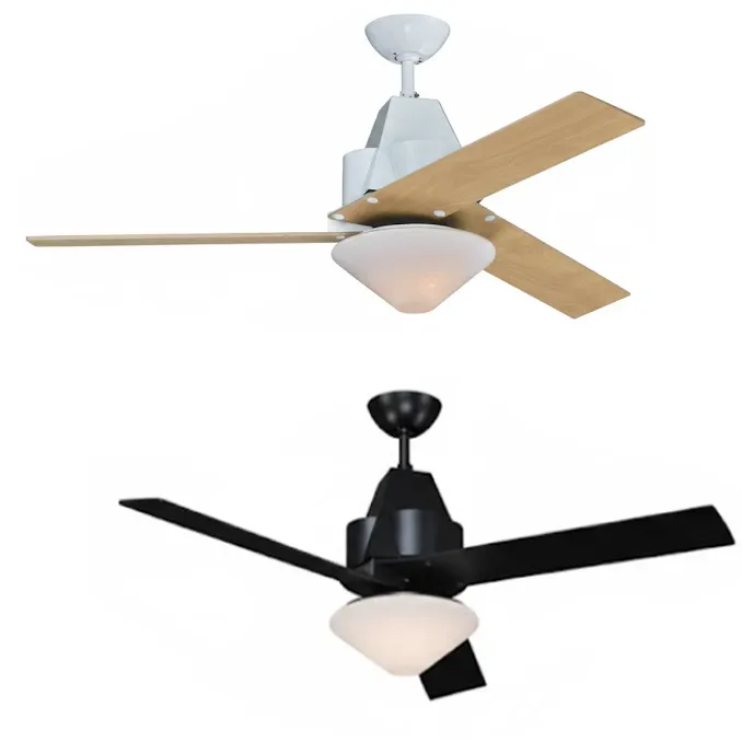 領航者 台灣製吊扇 52吋吊扇+LED三色情境燈 附遙控器 珍珠白AS-32143G 尊爵黑AS-32144G