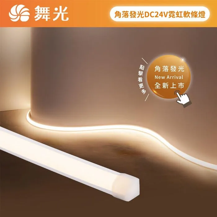 舞光 角落霓虹DC24V軟條燈 一捆五米 可任意剪裁 驅動器另購 D-35NT24V9CO