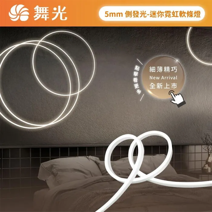 舞光 迷你霓虹DC24V軟條燈-側發光一捆五米 可任意剪裁 驅動器另購 D-35NT24V9SI