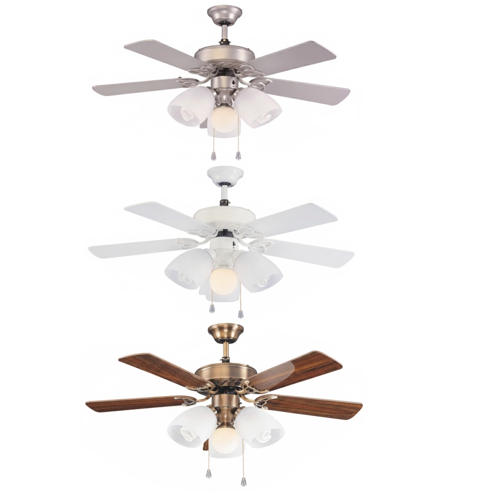 領航者 台灣製吊扇 52吋 吊扇+吊扇燈 霧鋁銀AS-32299+AS-32300 珍珠白AS-32301+AS-32302 小古銅AS-32305+AS-32306