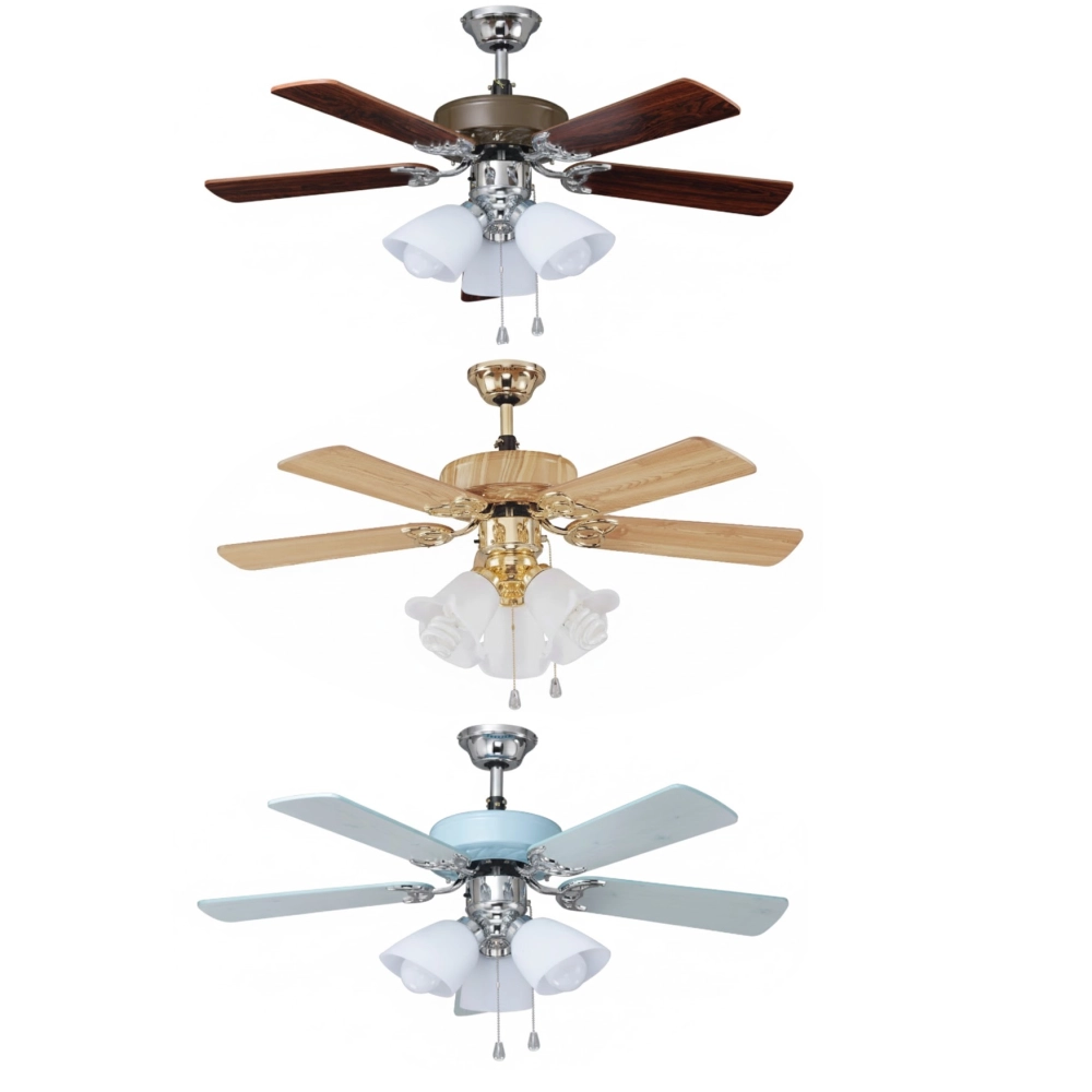 領航者 台灣製吊扇 52吋 吊扇+吊扇燈 胡桃木AS-32303+AS-32304 小原木AS-32307+AS-32308 海水藍AS-32309+AS-32310