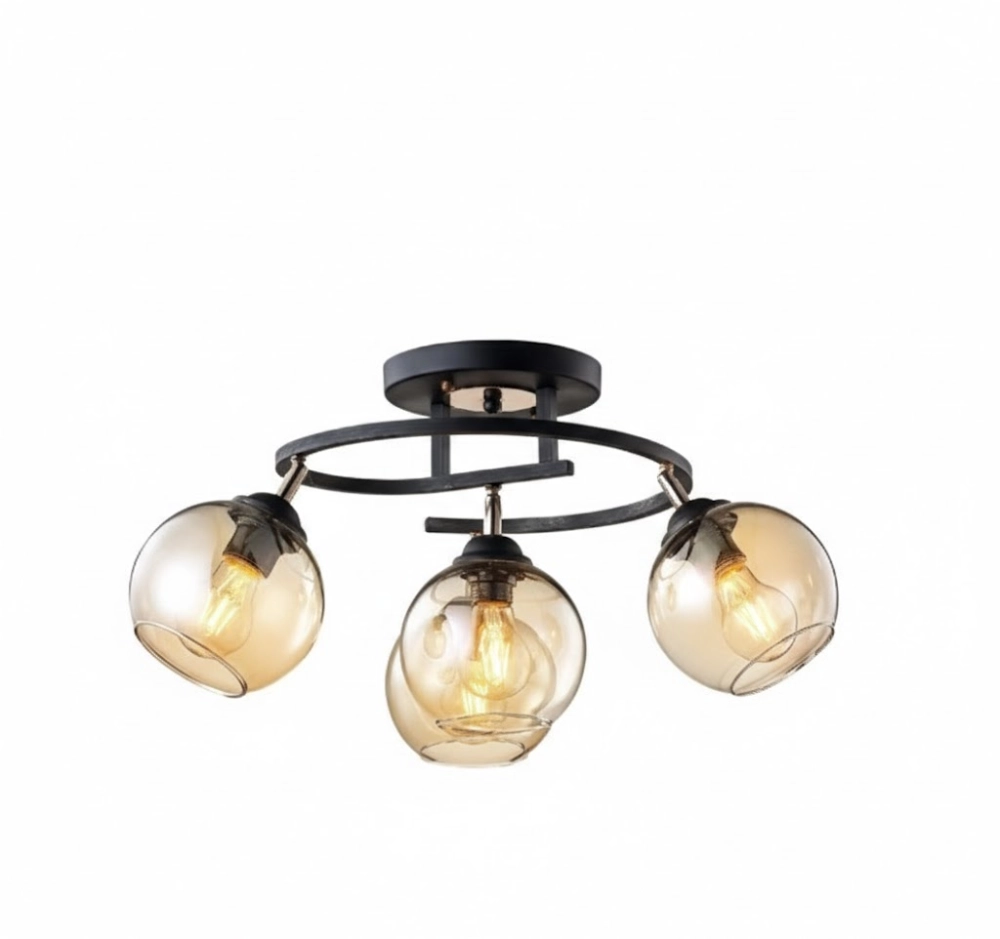 維也納 半吸頂3+1燈 客廳燈 房間燈 餐廳燈 22023