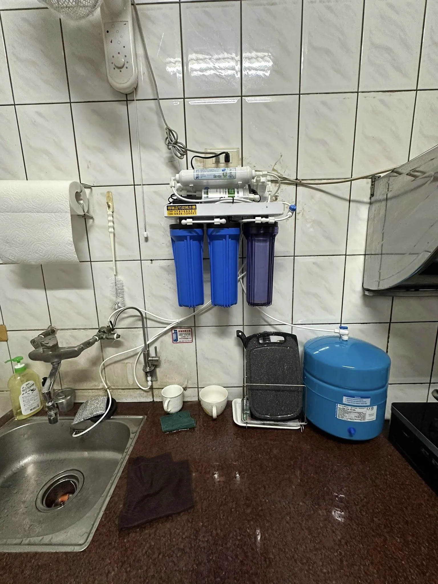 嘉義縣民雄鄉民雄工業區天璣工業股份有限公司-安裝純水機