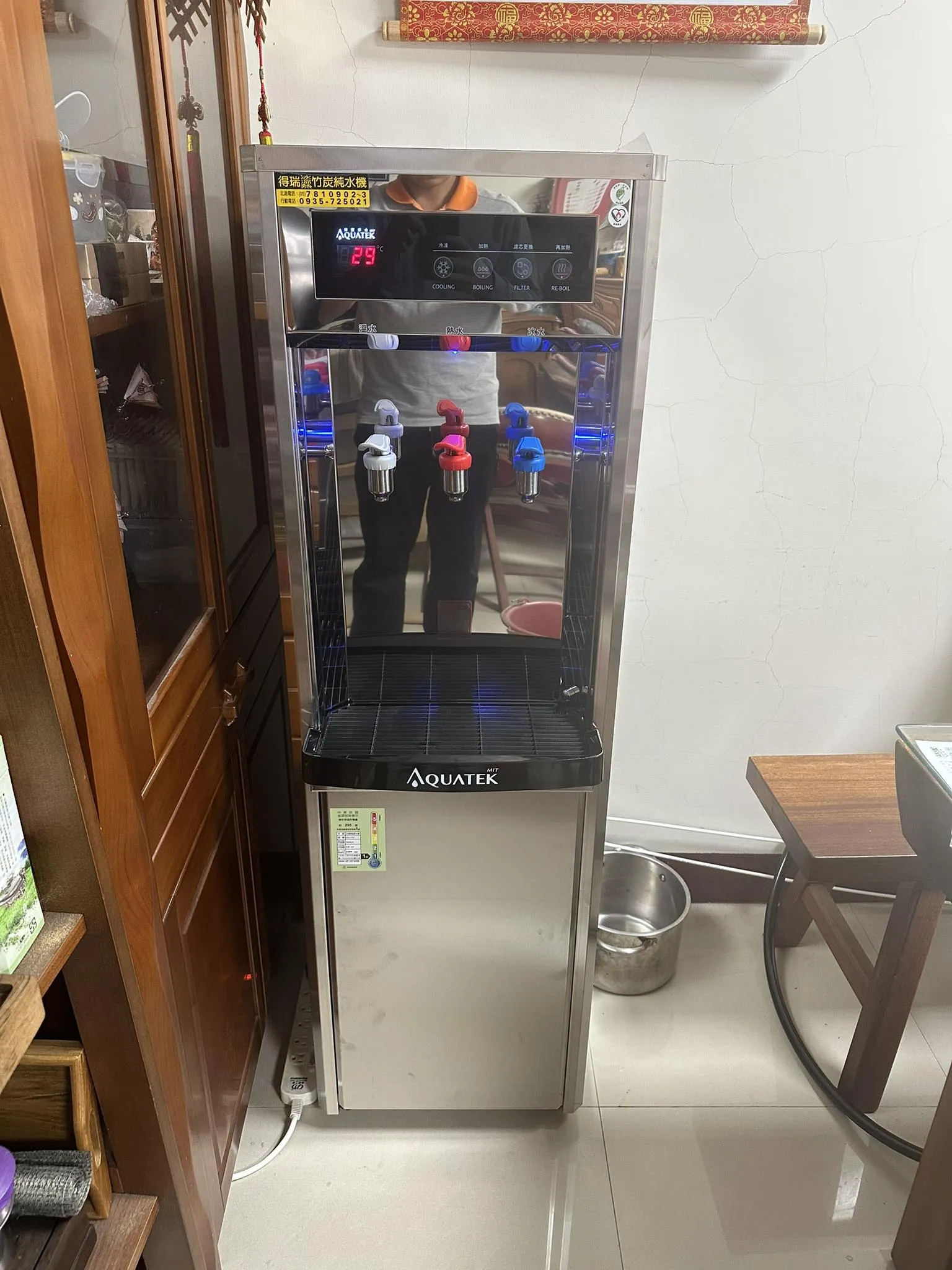 嘉義縣鹿草鄉-感謝嘉義縣鹿草鄉客戶安裝沛宸牌冰溫熱直立式飲水機