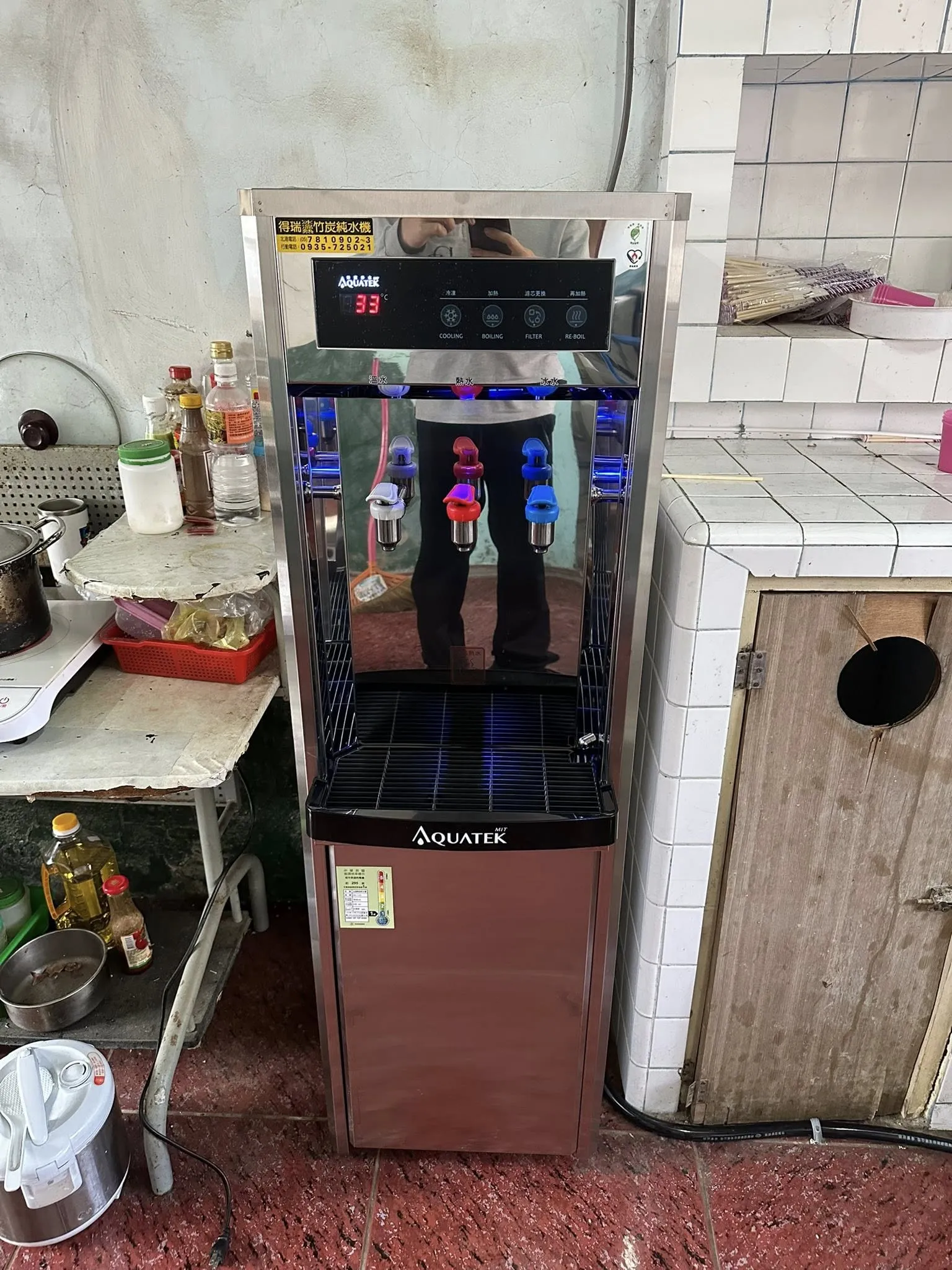 嘉義縣鹿草鄉-感謝嘉義縣鹿草鄉客戶安裝沛宸牌冰溫熱直立式飲水機