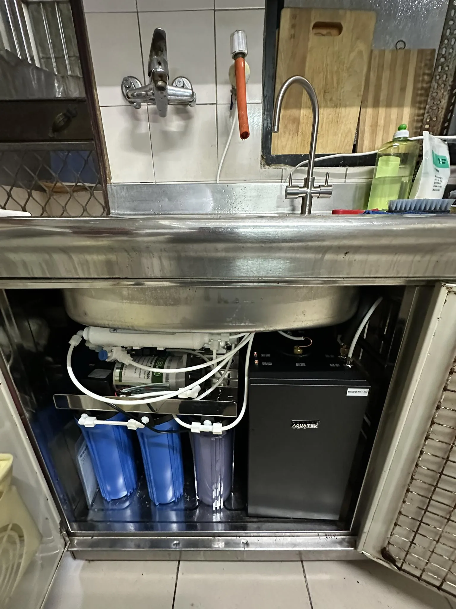 彰化市-感謝彰化市客戶安裝沛宸牌廚下型兩溫飲水機