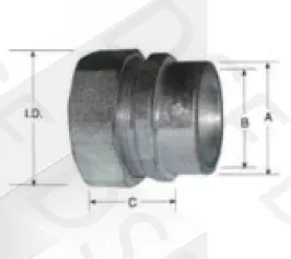 防水軟管EMT管接頭(直無牙)